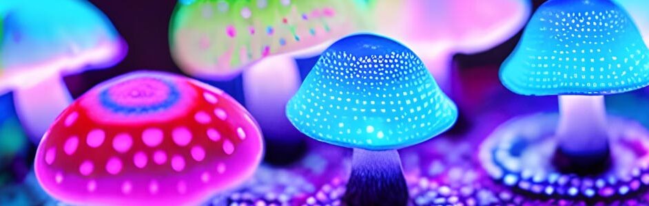 Neon Mushrooms.